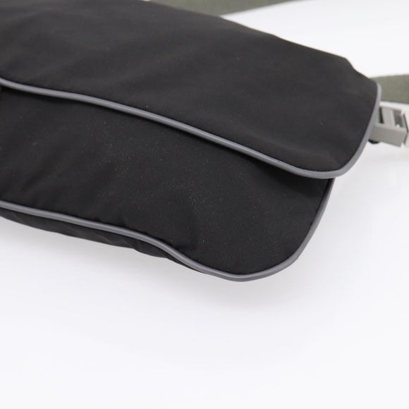 PRADA PRADA Sports Shoulder Bag Nylon Black Auth 199659A