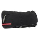 PRADA PRADA Sports Shoulder Bag Nylon Black Auth 199659A-13