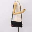 PRADA PRADA Sports Shoulder Bag Nylon Black Auth 199659A-28