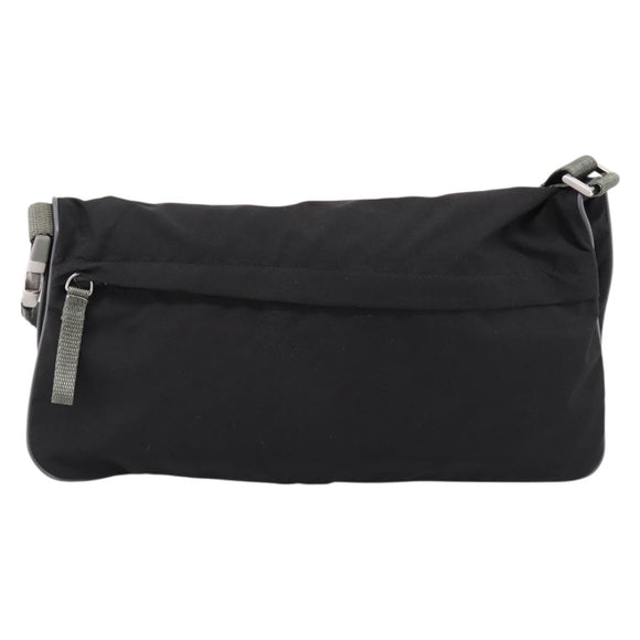 PRADA PRADA Sports Shoulder Bag Nylon Black Auth 199659A