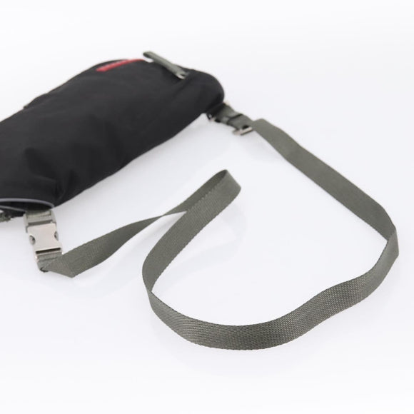 PRADA PRADA Sports Shoulder Bag Nylon Black Auth 199659A