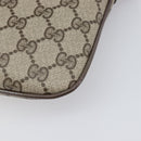 GUCCI GG Supreme Web Sherry Line Bag PVC Beige Gold 904 02 047 Auth 199660-16