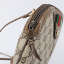 GUCCI GG Supreme Web Sherry Line Bag PVC Beige Gold 904 02 047 Auth 199660-9