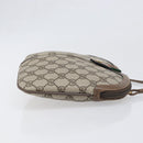 GUCCI GG Supreme Web Sherry Line Bag PVC Beige Gold 904 02 047 Auth 199660-3