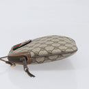 GUCCI GG Supreme Web Sherry Line Bag PVC Beige Gold 904 02 047 Auth 199660-4