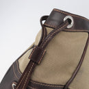 PRADA Tote Bag Canvas Jacquard Beige Silver Auth 199661V-18