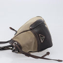 PRADA Tote Bag Canvas Jacquard Beige Silver Auth 199661V-4