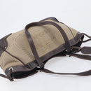 PRADA Tote Bag Canvas Jacquard Beige Silver Auth 199661V-6