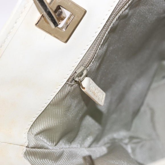 GUCCI GG Canvas Tote Bag Light Blue Gold 002 1099 Auth 199663