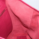 LOEWE Tote Bag Leather Wine Red Silver Auth 199664V-19