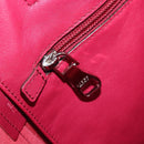 LOEWE Tote Bag Leather Wine Red Silver Auth 199664V-20