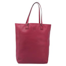 LOEWE Tote Bag Leather Wine Red Silver Auth 199664V-13
