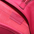 LOEWE Tote Bag Leather Wine Red Silver Auth 199664V-12