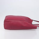 LOEWE Tote Bag Leather Wine Red Silver Auth 199664V-3