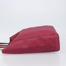 LOEWE Tote Bag Leather Wine Red Silver Auth 199664V-4
