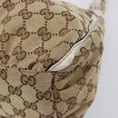 GUCCI GG Canvas Hand Bag Beige Gold 190525 Auth 199666V-10