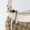GUCCI GG Canvas Hand Bag Beige Gold 190525 Auth 199666V-15