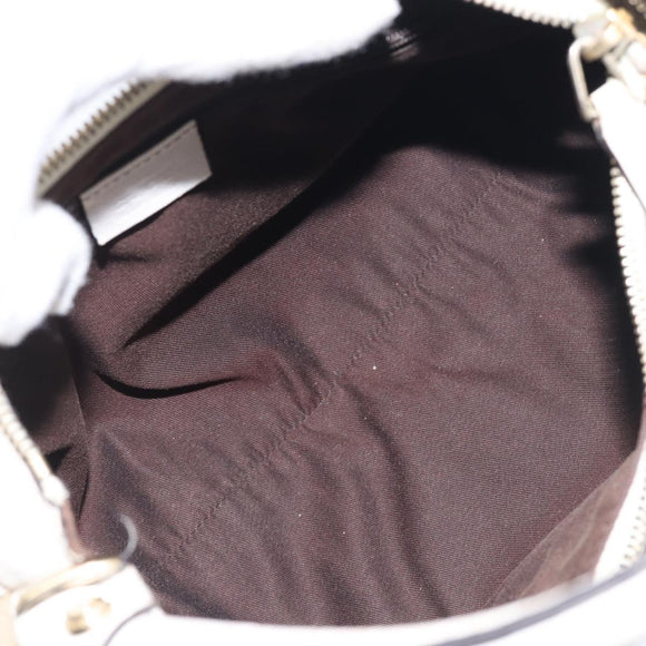 GUCCI GG Canvas Hand Bag Beige Gold 190525 Auth 199666V
