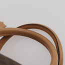 CELINE Macadam Canvas Boston Bag PVC Leather Brown Gold Auth 199669A-8