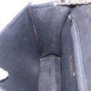 CHANEL Matelasse Chain Shoulder Bag Lamb Skin Black Gold CC Auth 199673V-19