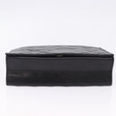 CHANEL Matelasse Chain Shoulder Bag Lamb Skin Black Gold CC Auth 199673V-5