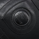 FENDI Boston Bag Leather Black Gold Auth 199674V-17