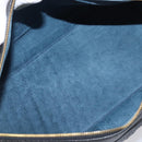 FENDI Boston Bag Leather Black Gold Auth 199674V-12