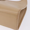 GUCCI Jackie Hand Bag Leather Beige Silver 002 1068 Auth 199675V-17