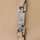 GUCCI Jackie Hand Bag Leather Beige Silver 002 1068 Auth 199675V-18