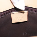 GUCCI Jackie Hand Bag Leather Beige Silver 002 1068 Auth 199675V-19