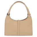 GUCCI Jackie Hand Bag Leather Beige Silver 002 1068 Auth 199675V-2