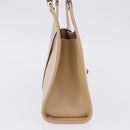 GUCCI Jackie Hand Bag Leather Beige Silver 002 1068 Auth 199675V-4