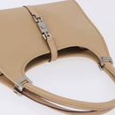 GUCCI Jackie Hand Bag Leather Beige Silver 002 1068 Auth 199675V-6