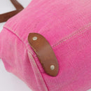 Miu Miu Tote Bag Canvas Pink Auth 199676-14