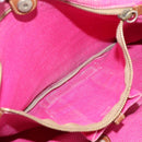 Miu Miu Tote Bag Canvas Pink Auth 199676-11