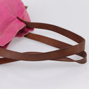 Miu Miu Tote Bag Canvas Pink Auth 199676-7
