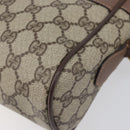 GUCCI GG Supreme Web Sherry Line Bag PVC Beige Gold 001 113 6472 Auth 199679-15