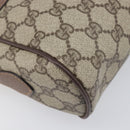 GUCCI GG Supreme Web Sherry Line Bag PVC Beige Gold 001 113 6472 Auth 199679-16