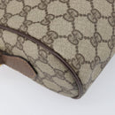 GUCCI GG Supreme Web Sherry Line Bag PVC Beige Gold 001 113 6472 Auth 199679-18