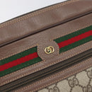 GUCCI GG Supreme Web Sherry Line Bag PVC Beige Gold 001 113 6472 Auth 199679-19