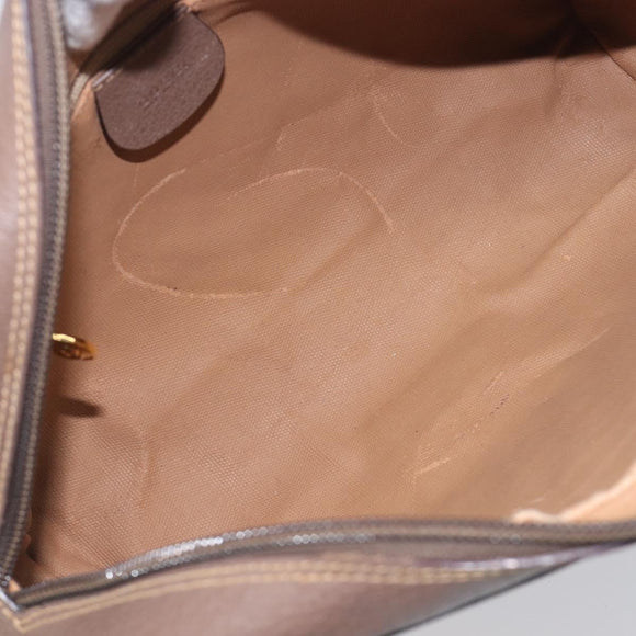 GUCCI GG Supreme Web Sherry Line Bag PVC Beige Gold 001 113 6472 Auth 199679