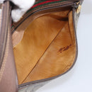 GUCCI GG Supreme Web Sherry Line Bag PVC Beige Gold 001 113 6472 Auth 199679-11