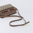 GUCCI GG Supreme Web Sherry Line Bag PVC Beige Gold 001 113 6472 Auth 199679-7
