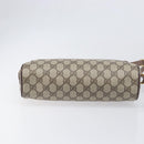 GUCCI GG Supreme Web Sherry Line Bag PVC Beige Gold 001 113 6472 Auth 199679-5