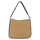 GUCCI Web Sherry Line Shoulder Bag Canvas Beige Silver 001 4321 Auth 199680A-3