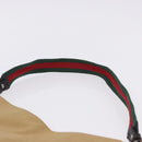 GUCCI Web Sherry Line Shoulder Bag Canvas Beige Silver 001 4321 Auth 199680A-8