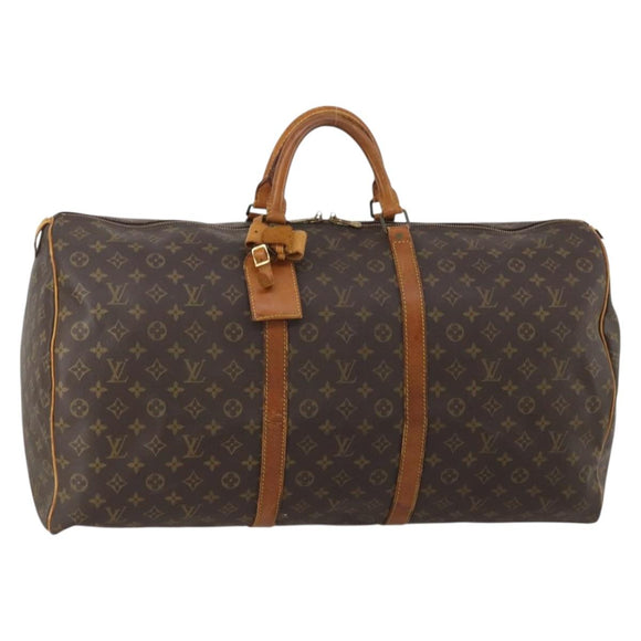 LOUIS VUITTON Monogram Keepall 60 Boston Bag M41422 LV Auth 199681