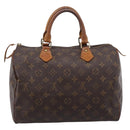 LOUIS VUITTON Monogram Speedy 30 Hand Bag M41526 LV Auth 199683-2