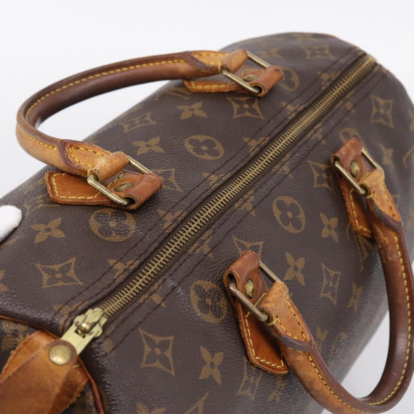 LOUIS VUITTON Monogram Speedy 30 Hand Bag M41526 LV Auth 199683