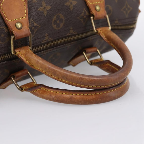 LOUIS VUITTON Monogram Speedy 30 Hand Bag M41526 LV Auth 199683
